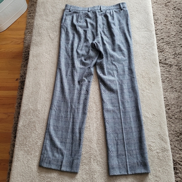Atelier Gardeur Dora Slim Fit grey plaid straight leg pants size 10 - Picture 6 of 14